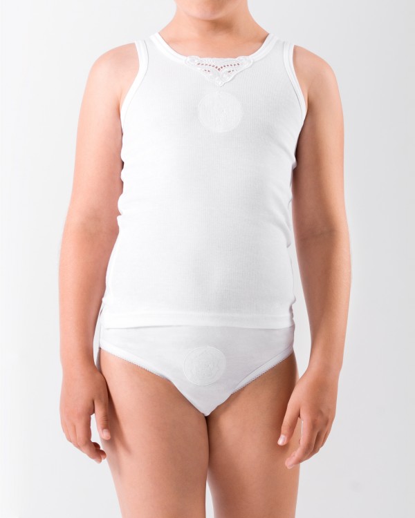 Girls' P.E.C.A. undershirt - cotton