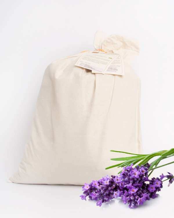 Large P.E.C.A. pillow - lavender - cotton