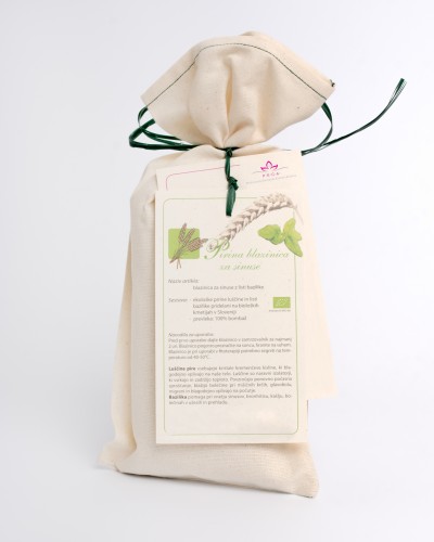 P.E.C.A. cushion - basil - cotton