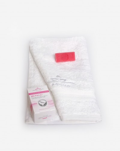 The P.E.C.A. towel - bamboo + P.E.C.A. soap 
